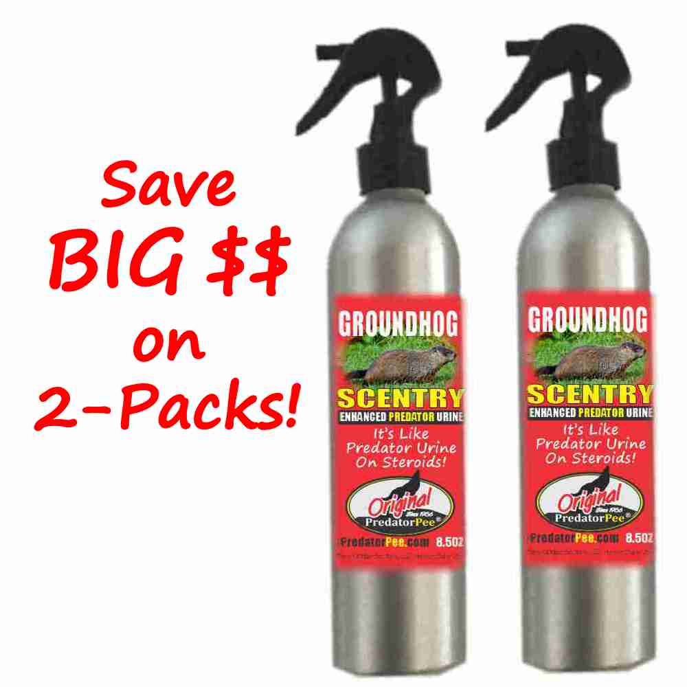 PredatorPee GroundhogScentry Groundhog Repellent Spray - 2 Pk