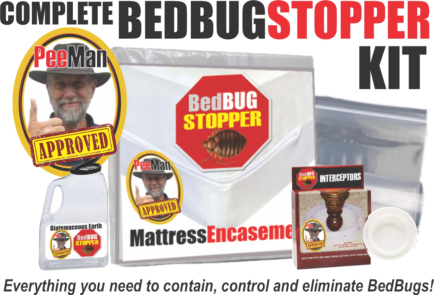 BedBugStopper Kit (Twin, Full, Queen) | Bed Bug Treatment Kit